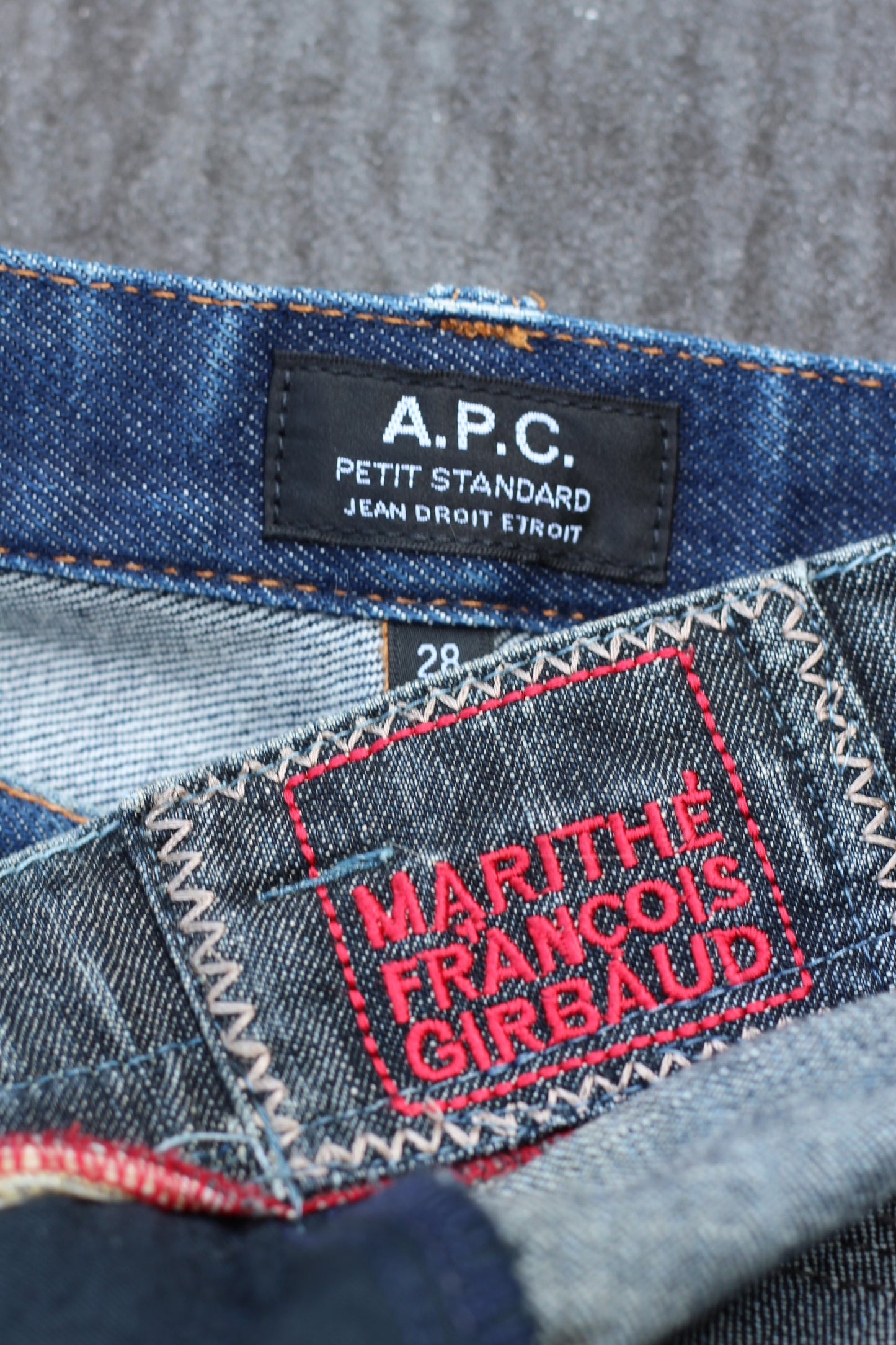 French Brand Marithe + Francois Girbaud & A.P.C. Denim Pants x2点