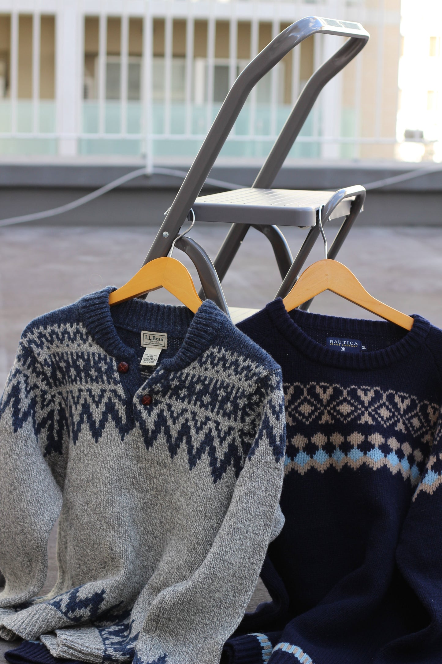 Men's L.L.Bean & Nautica Nordic Design Knitwear x2点