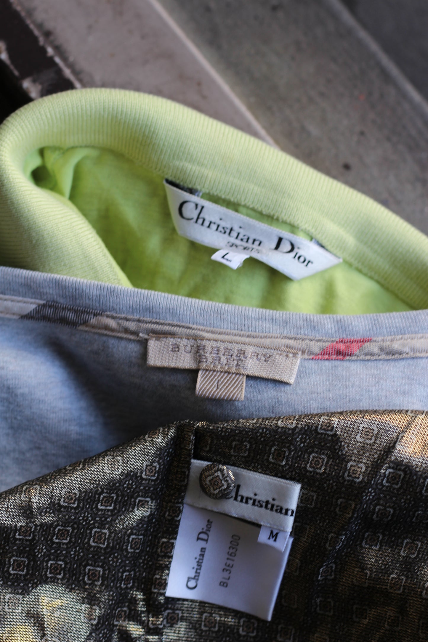 Christian Dior & Burberry Shirts & Tops x3点