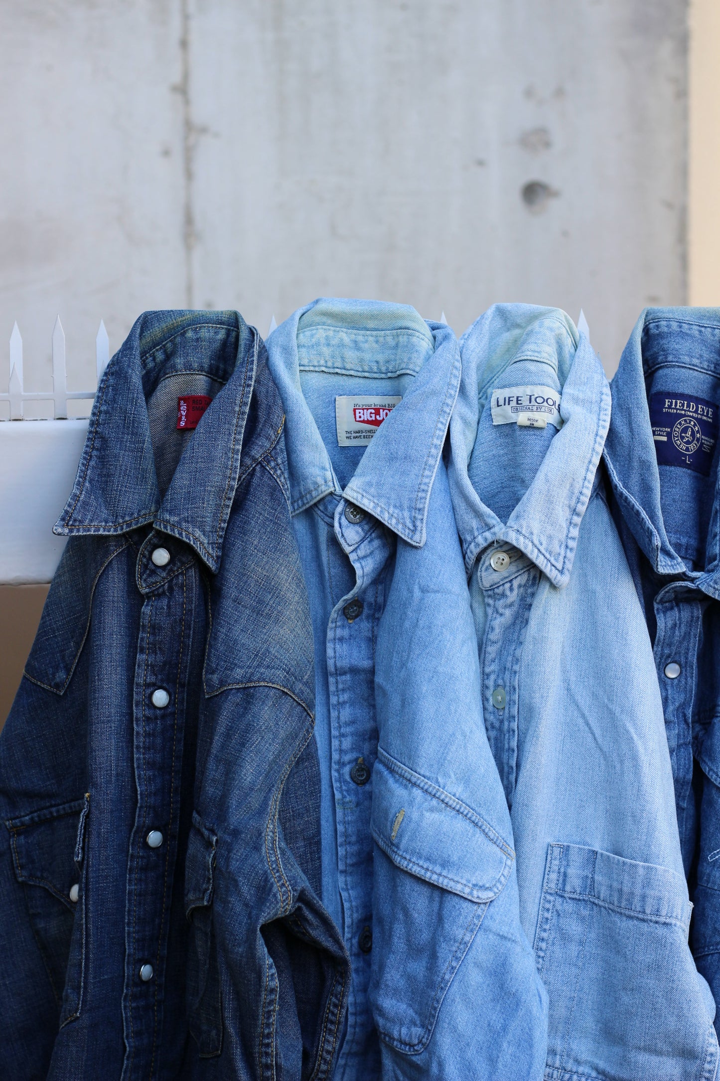 Men's denim shirt x12点