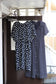 Vintage Navy Design Short Sleeve One-Piece x6点