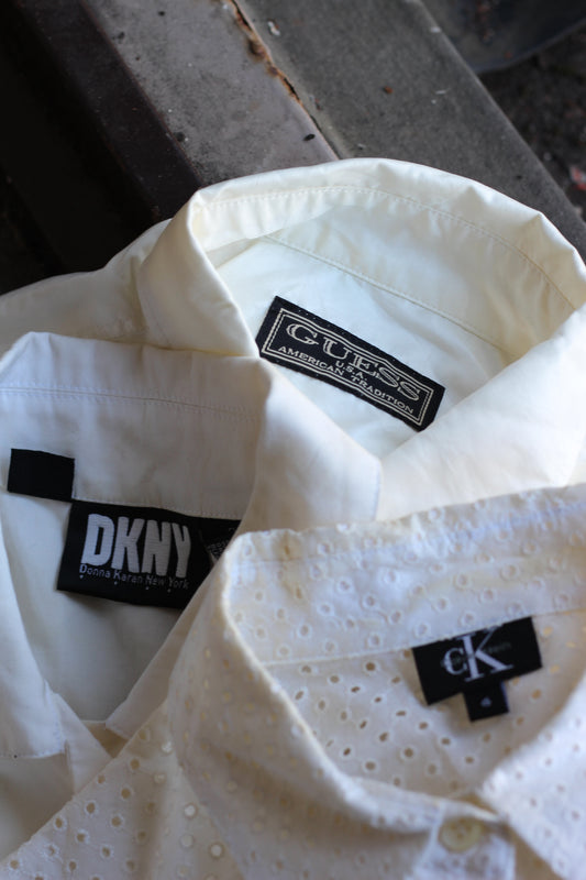 DKNY & Calvin Klein & Guess White Shirts x3点