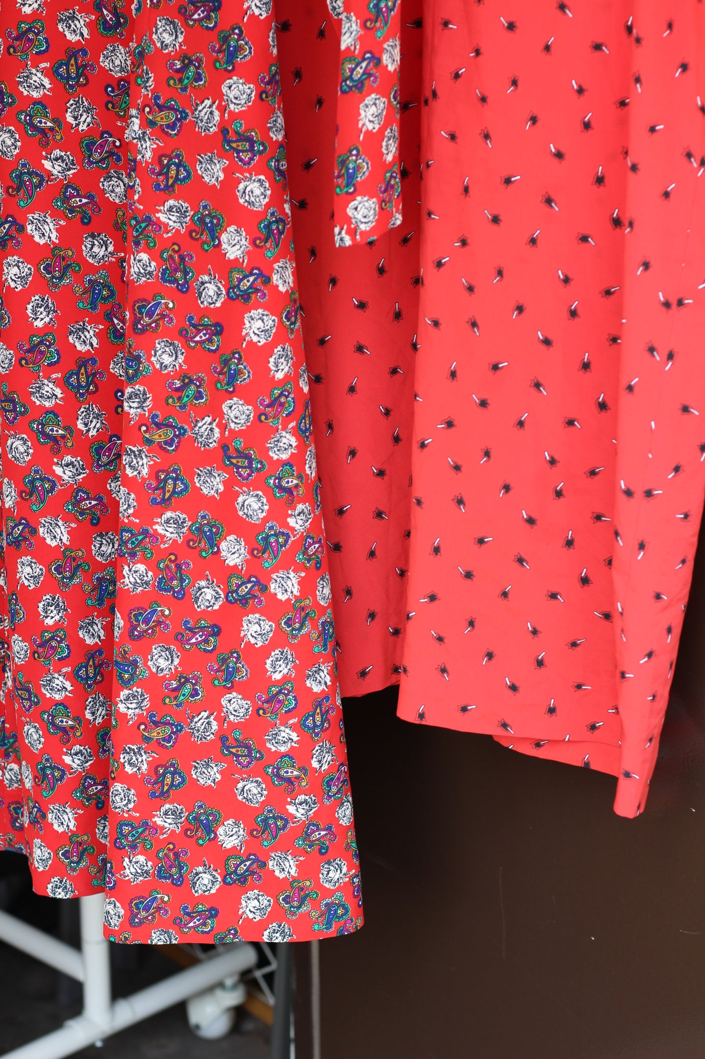 Vintage Red Design Long Sleeve One-Piece x5点