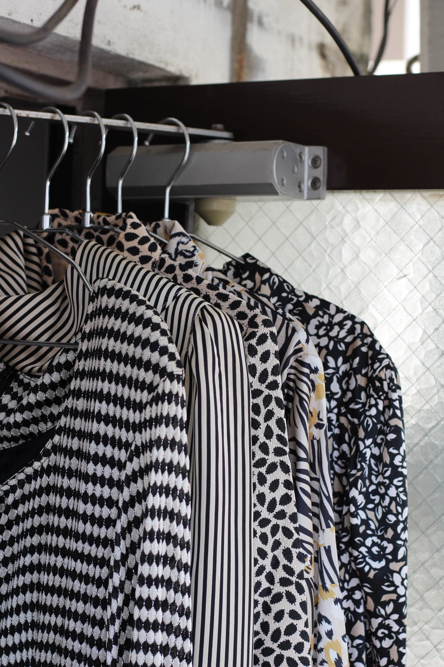 Vintage Black Beige Design Long Sleeve One-Piece x5点