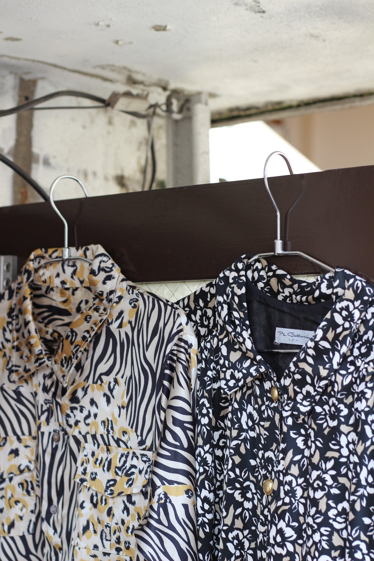 Vintage Black Beige Design Long Sleeve One-Piece x5点