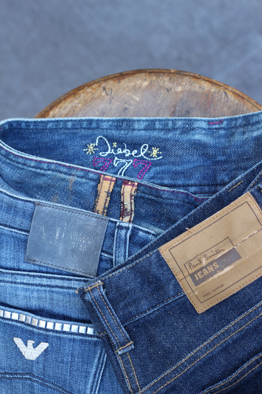 Armani & Paul Smith & Diesel Y2K Style Denim Pants x3点