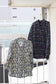 Vintage Blue Flower Design Long Sleeve Blouse x9点