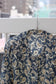 Vintage Blue Flower Design Long Sleeve Blouse x9点