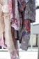 Vintage Pink Purple Flower Short Sleeve Blouse x7点