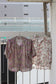 Vintage Pink Purple Flower Short Sleeve Blouse x7点