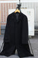 Men's Black 100% Cashmere Long Coat x3点