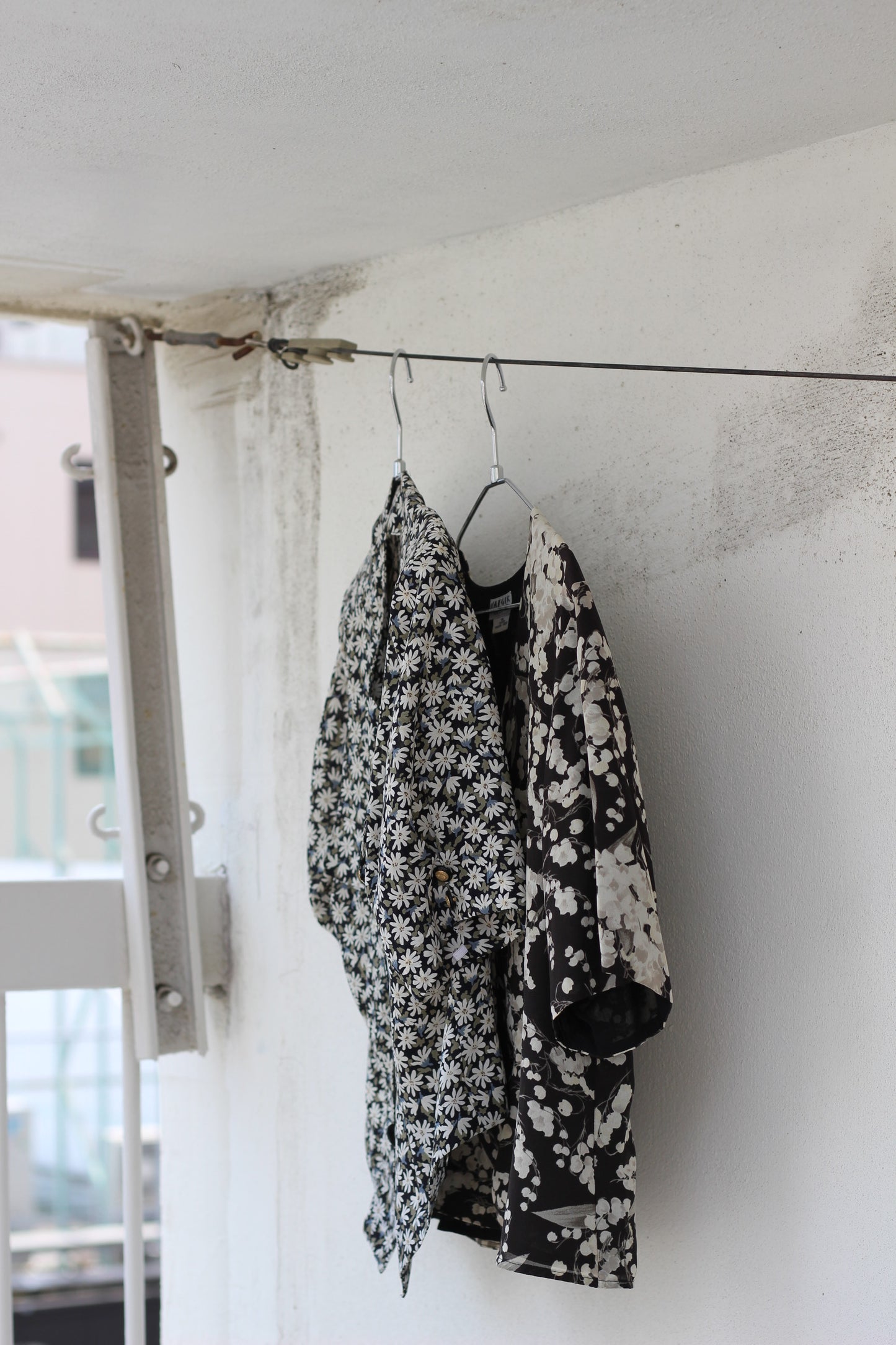 Vintage Black Flower Short Sleeve Blouse x6点