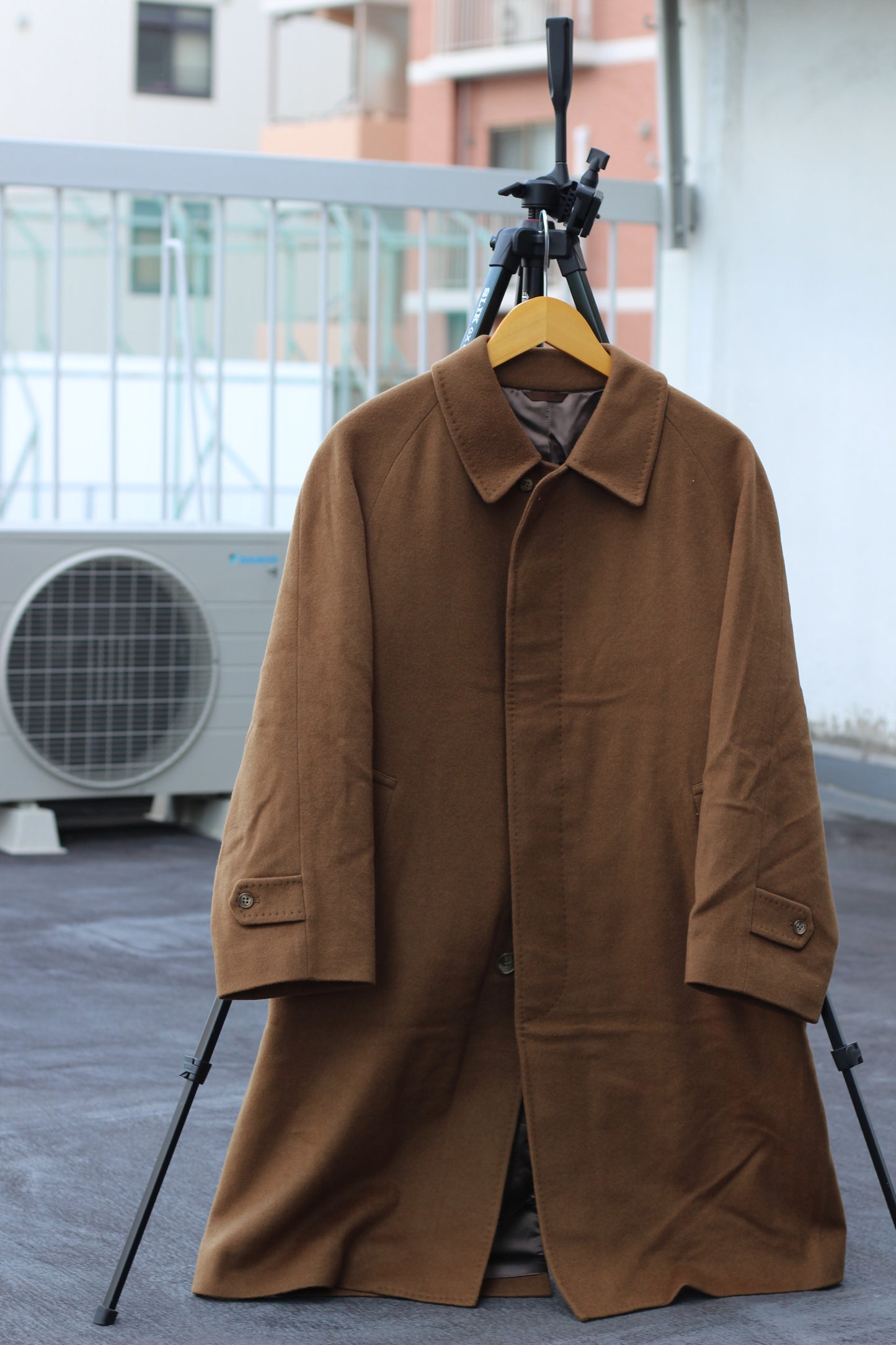Men's Vintage Made In Italy & Uk Scotland 100% Cashmere Camel & Navy Coatx4点