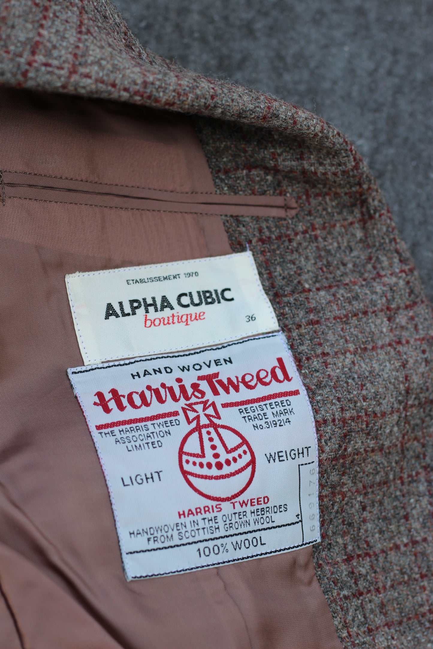 Women's Harris Tweed & 100% Cashmere Tailored Jacket x2点