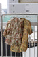 Vintage Yellow Beige Flower Short Sleeve Blouse x6点