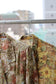 Vintage Yellow Beige Flower Short Sleeve Blouse x6点