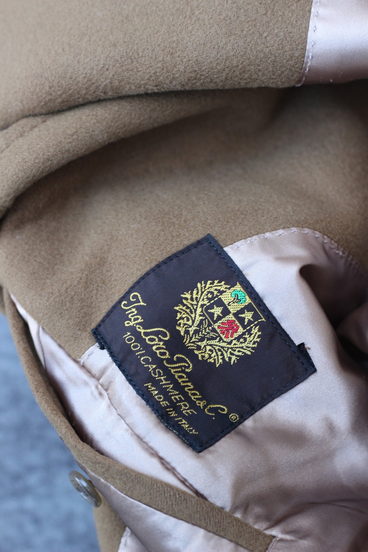 Men's Vintage Made In Italy & Uk Scotland 100% Cashmere Camel & Navy Coatx4点