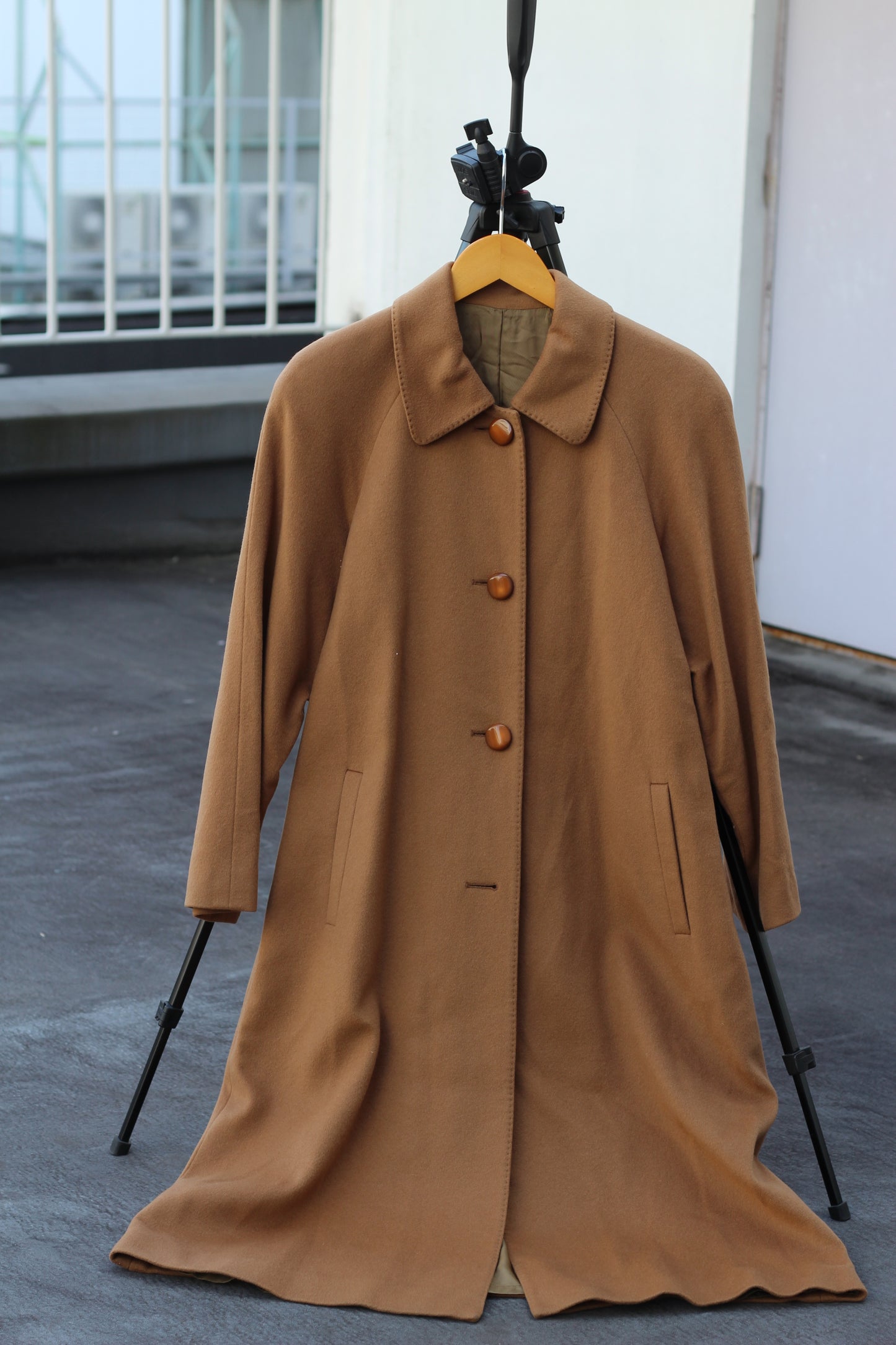 Women's 100% Cashmere Gray & Camel Coat x2点