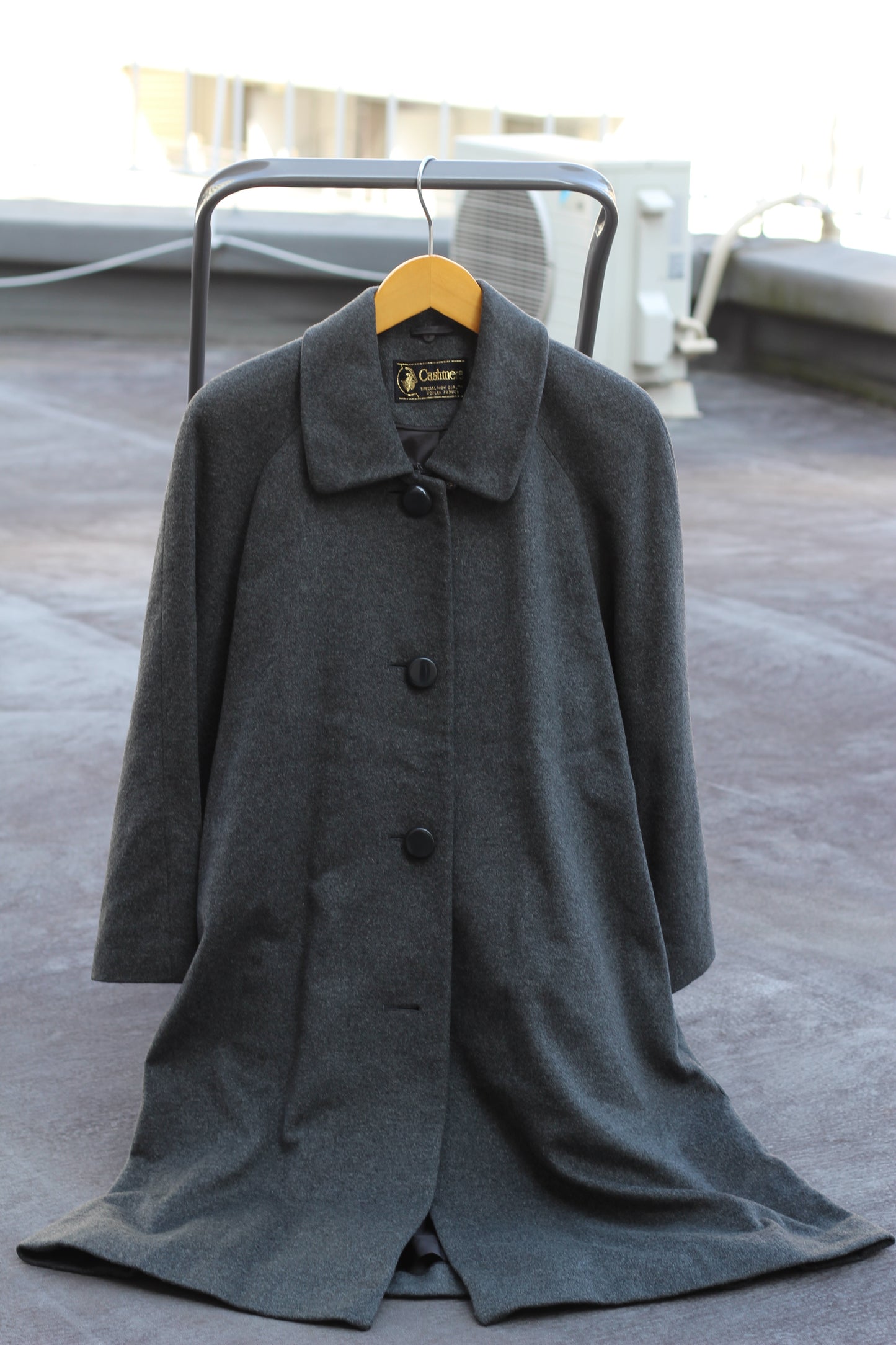 Women's 100% Cashmere Gray & Camel Coat x2点