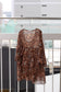 Vintage Brown Flower Short Sleeve Blouse x5点