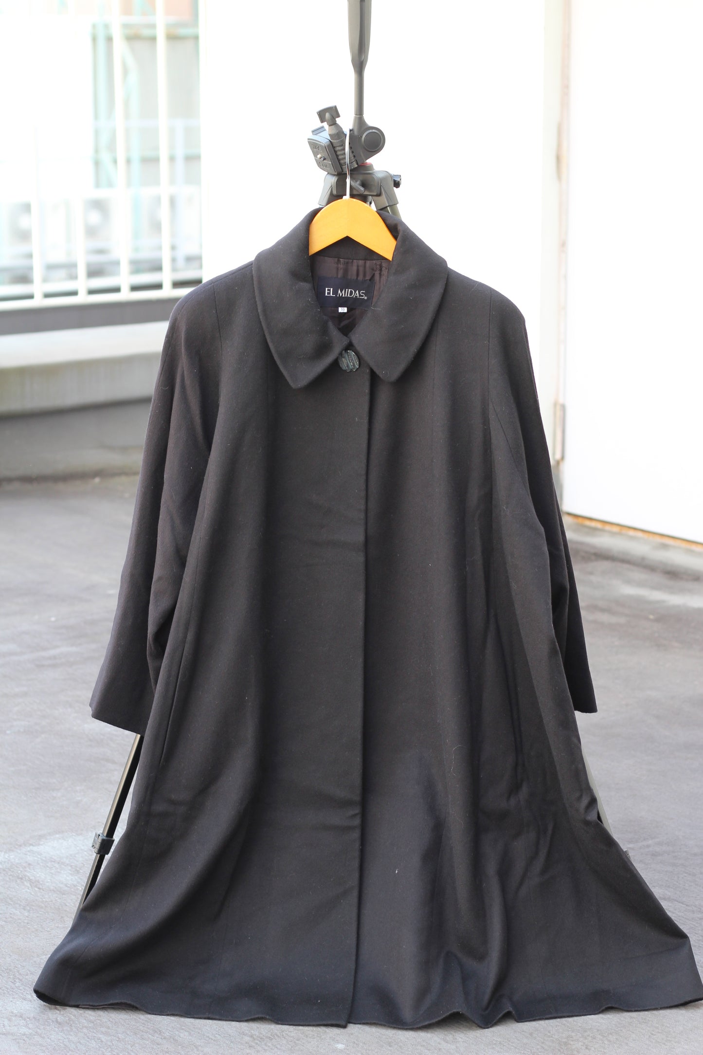 Women's 100% Cashmere Black Coat x3点