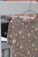 Vintage Brown Flower Short Sleeve Blouse x5点