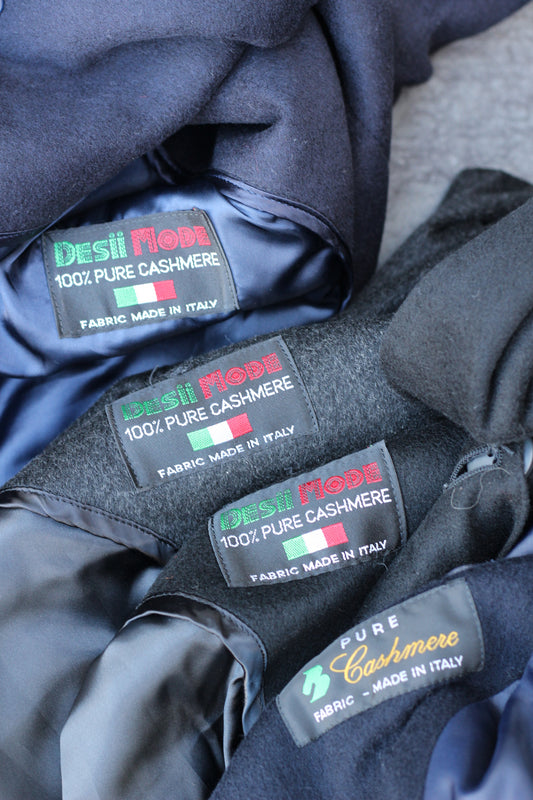 Men's Vintage Made In Italy 100% Cashmere Long Coat x7点