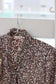 Vintage Brown Flower Short Sleeve Blouse x5点