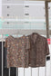 Vintage Brown Flower Short Sleeve Blouse x5点