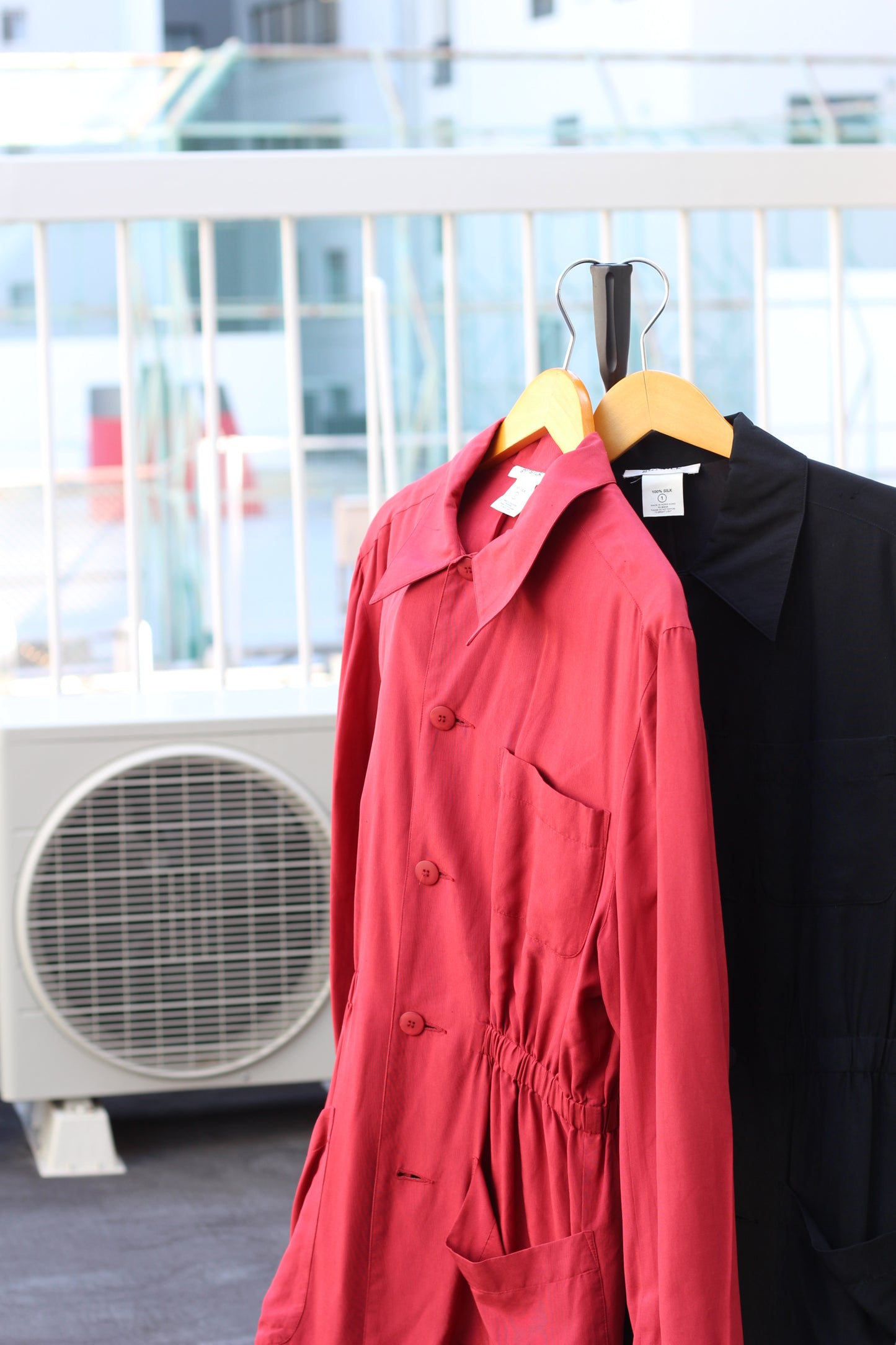 Men's Silk Shirt Jacketx2点
