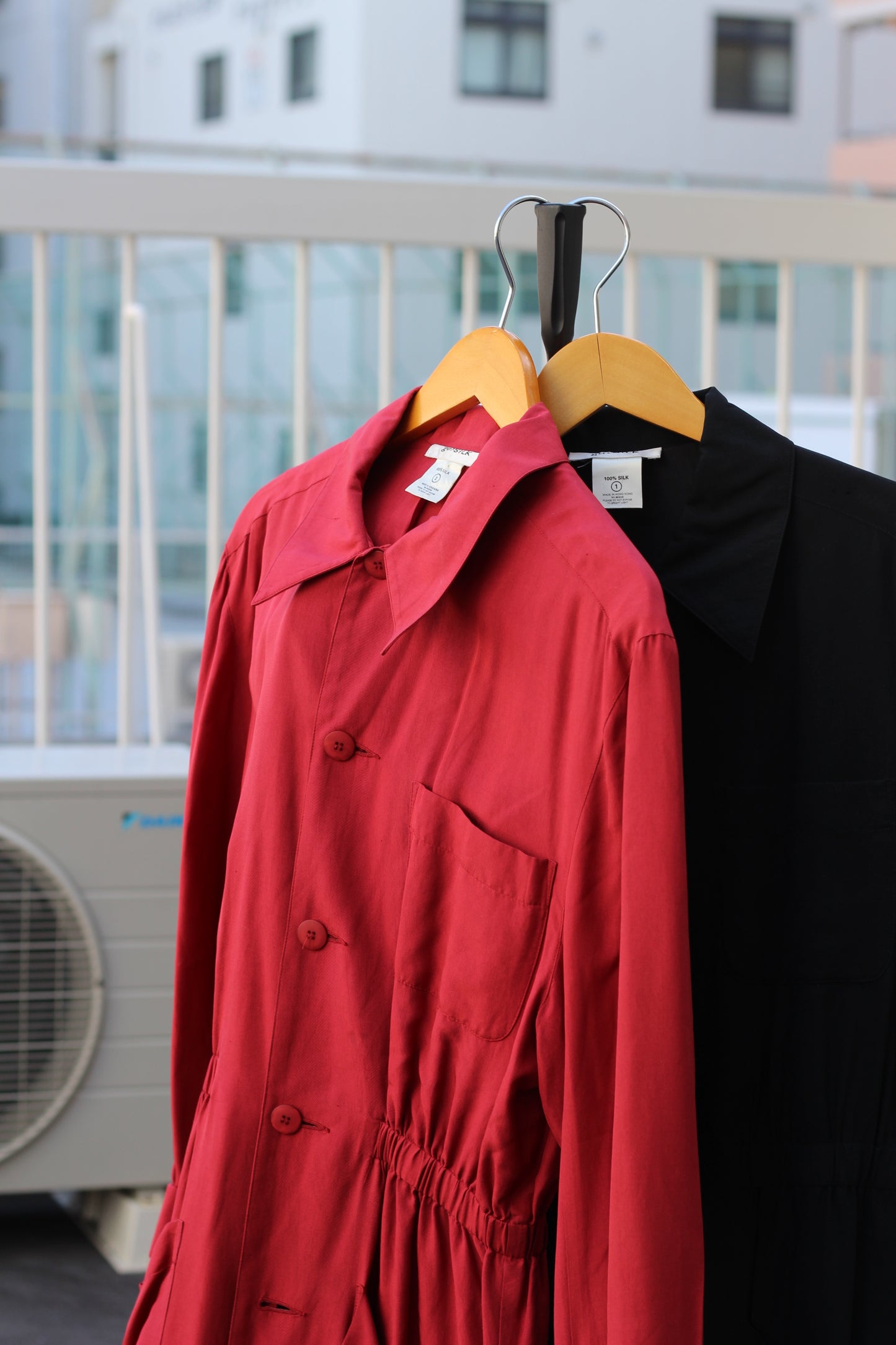 Men's Silk Shirt Jacketx2点