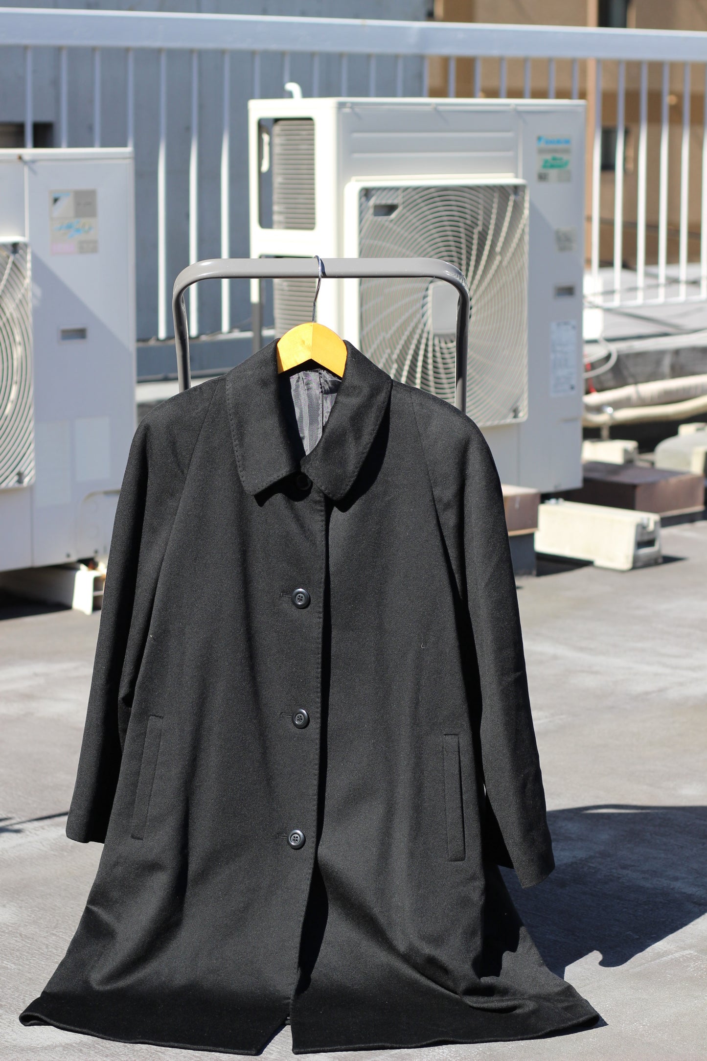 Women's Black Cashmere100% Long Coat x5点