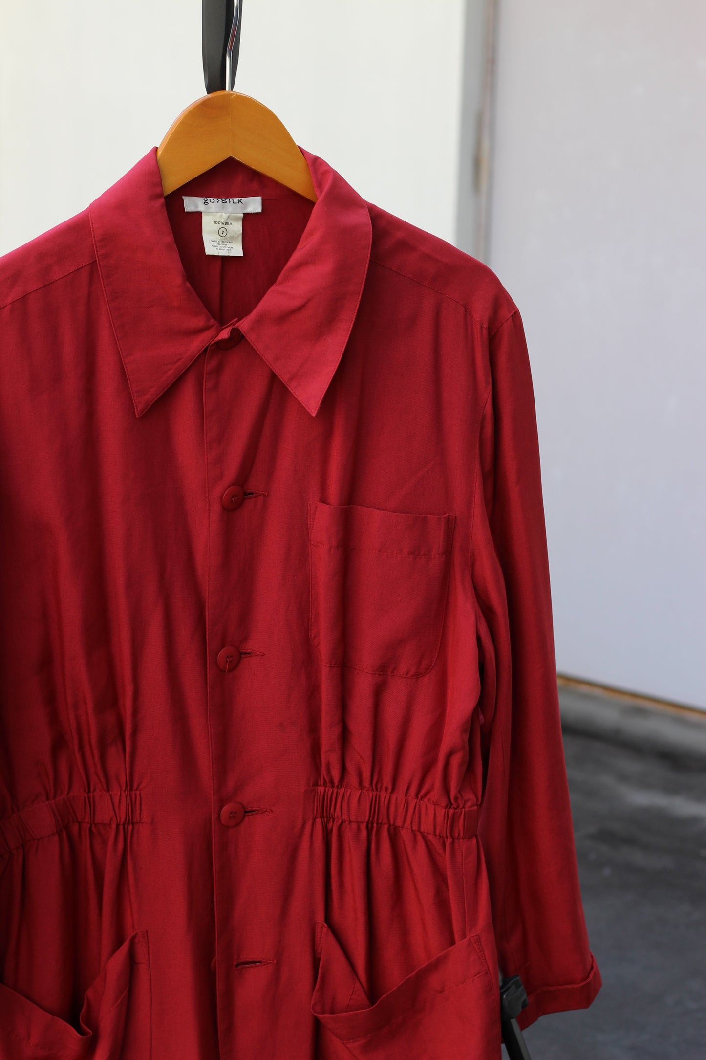 Men's Silk Shirt Jacketx2点
