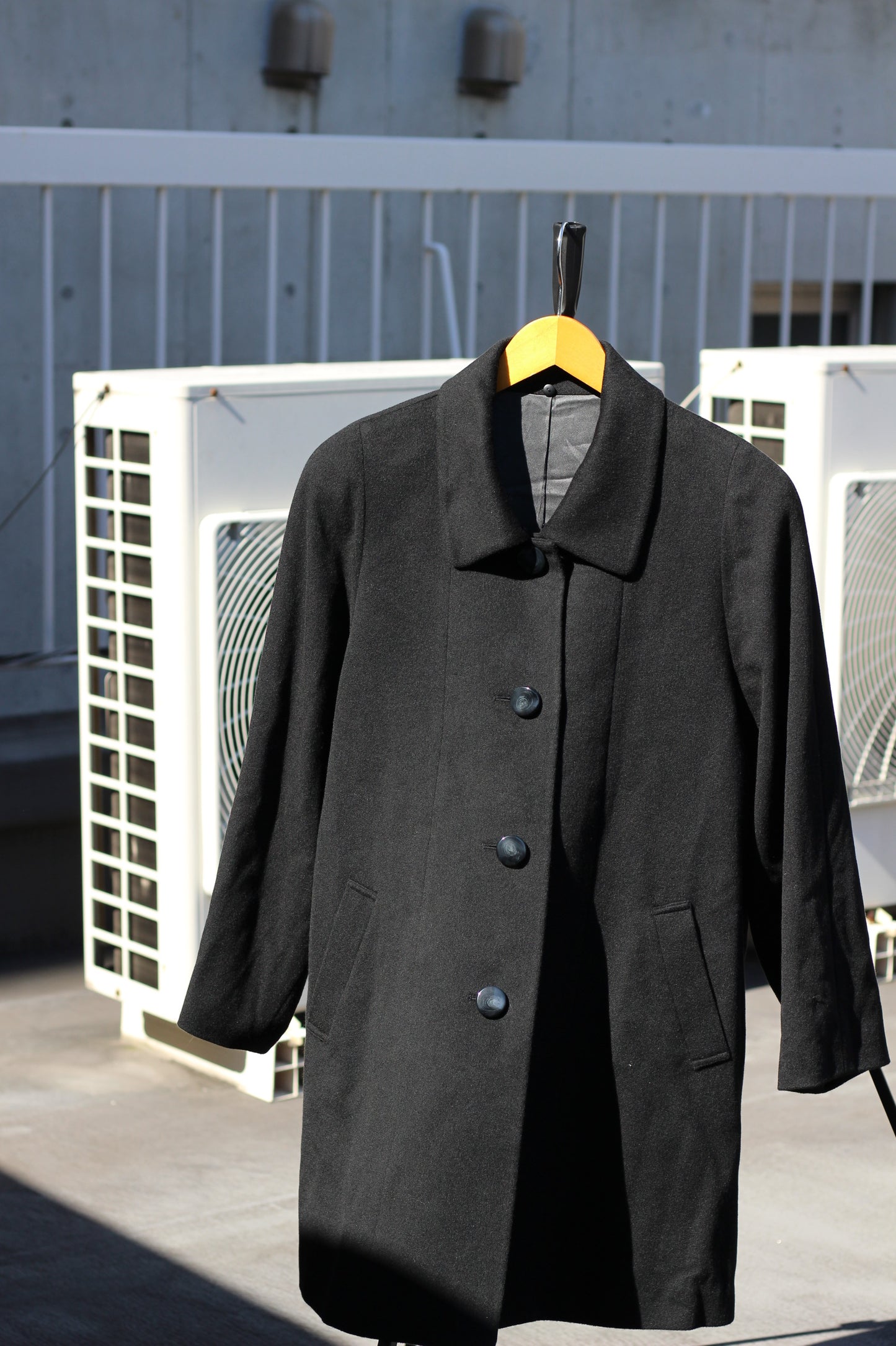 Women's Black Cashmere100% Long Coat x5点