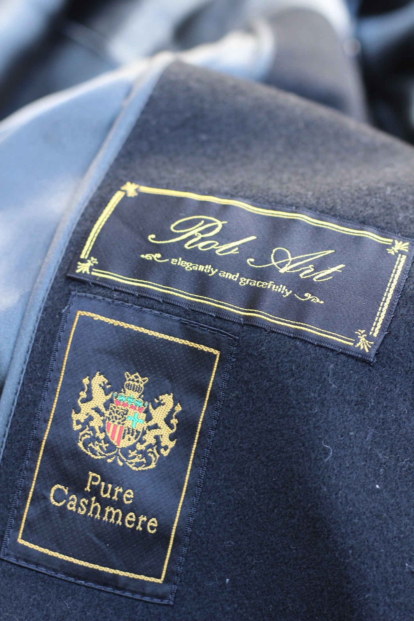 Women's Black Cashmere100% Long Coat x5点