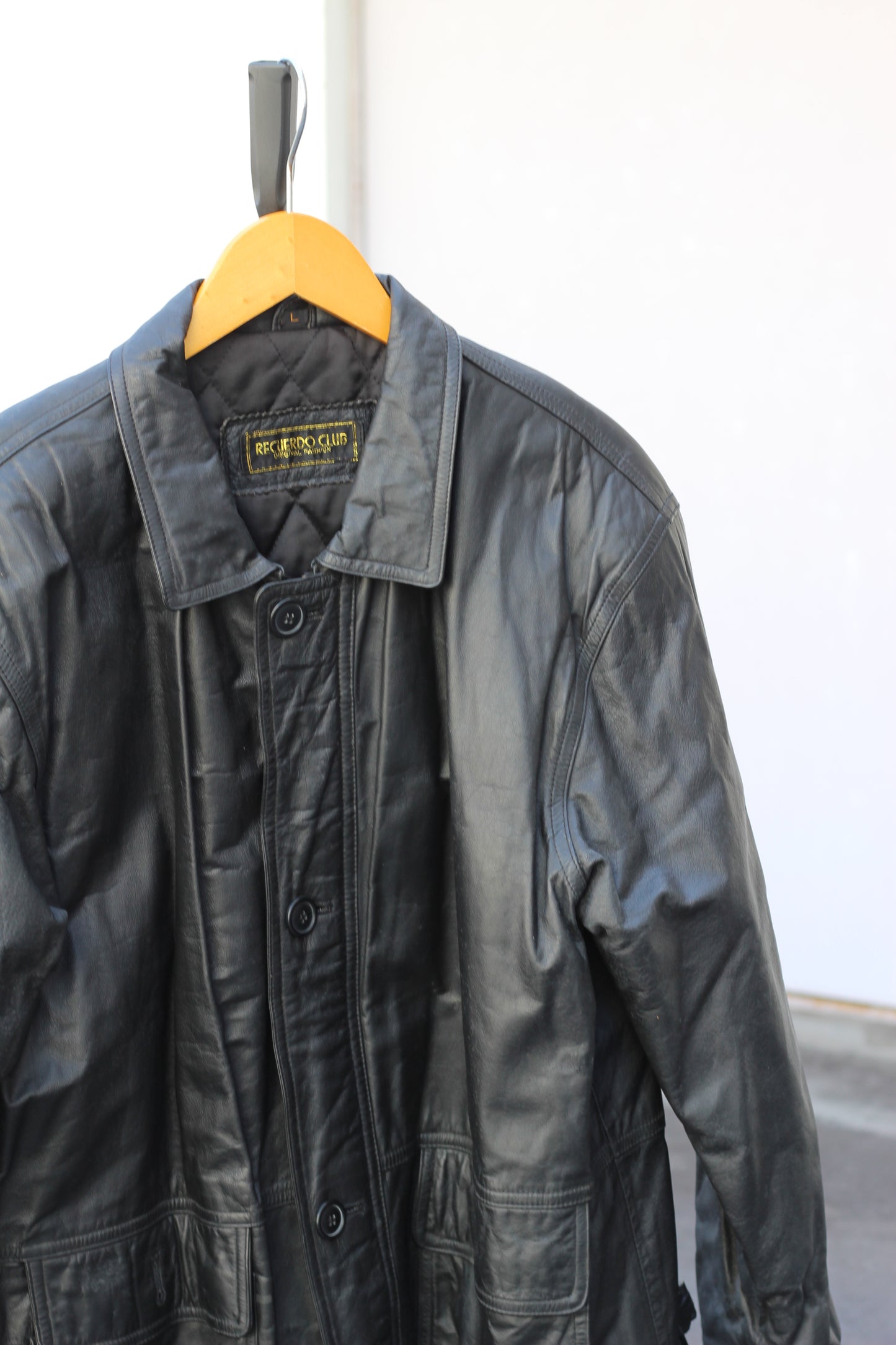 Men's Black Leather Jacketx3点