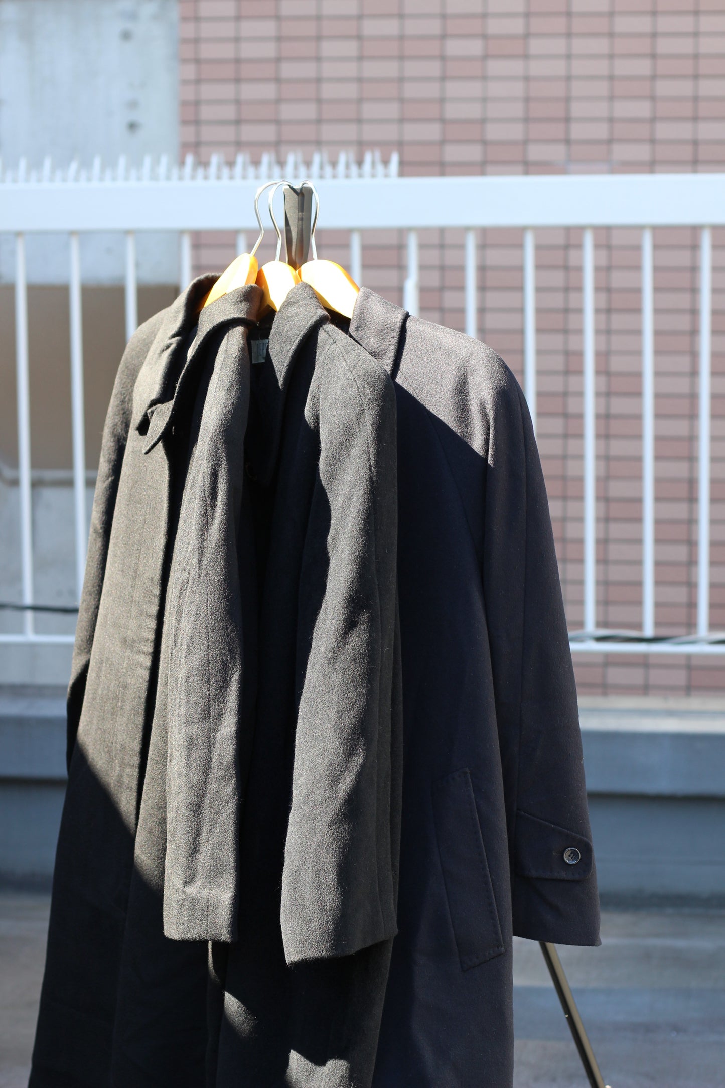 Women's Black Cashmere100% Long Coat x3点