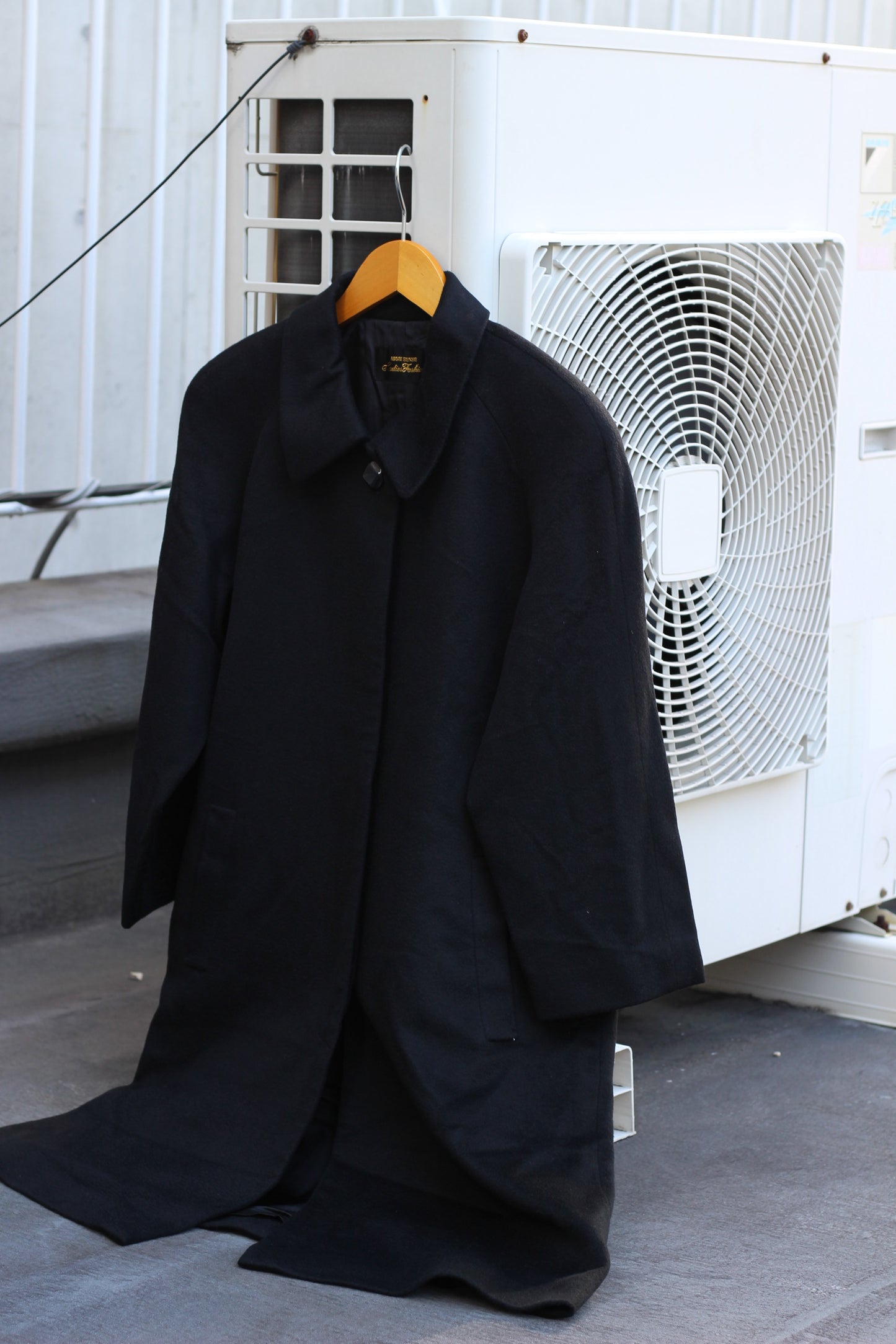 Women's Black Cashmere100% Long Coat x3点
