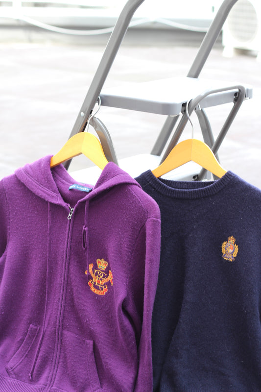 90S-00S Ralph Lauren Embroidered Knit x2点