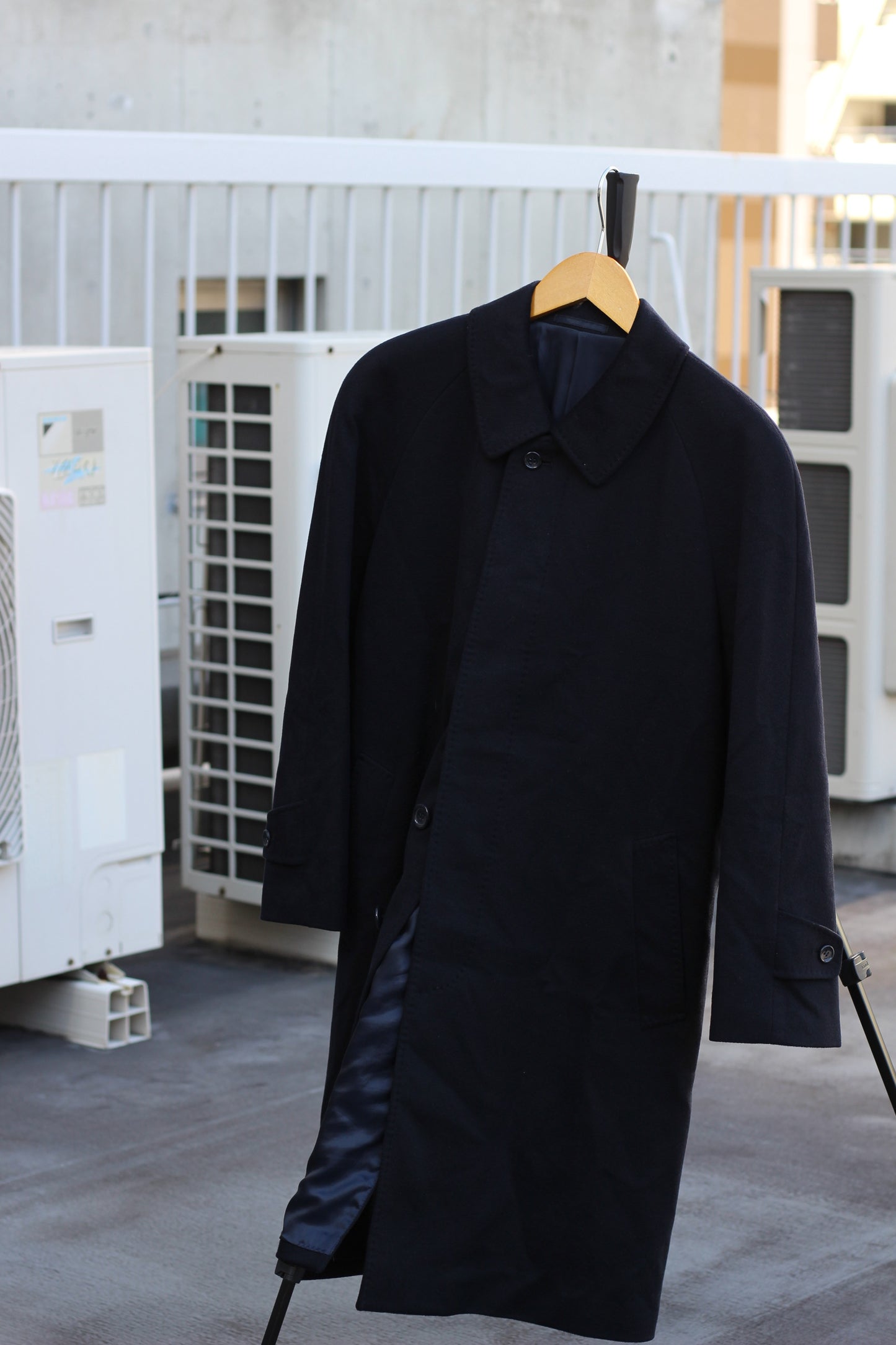 Women's Black Cashmere100% Long Coat x3点