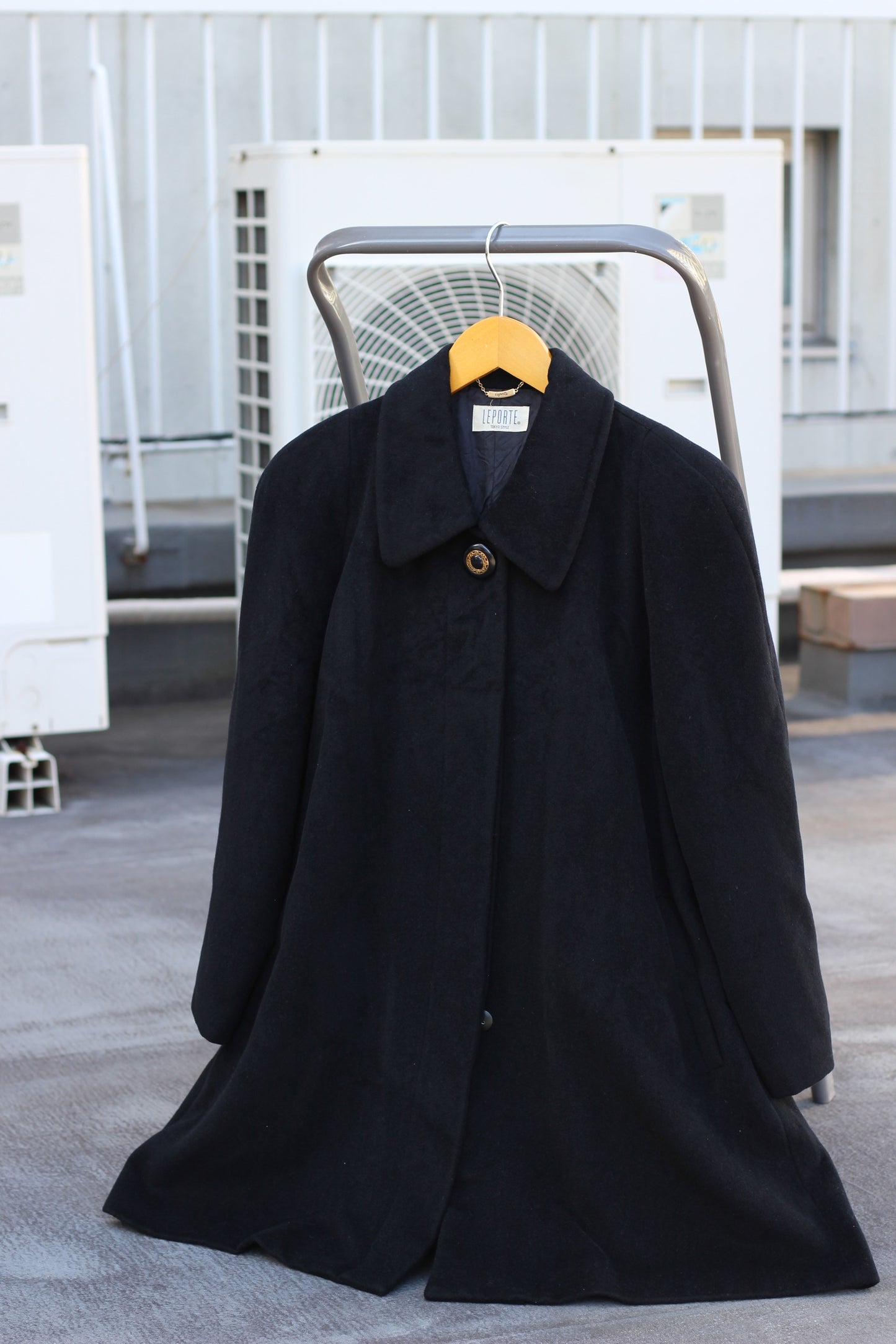 Women's Black Cashmere100% Long Coat x3点