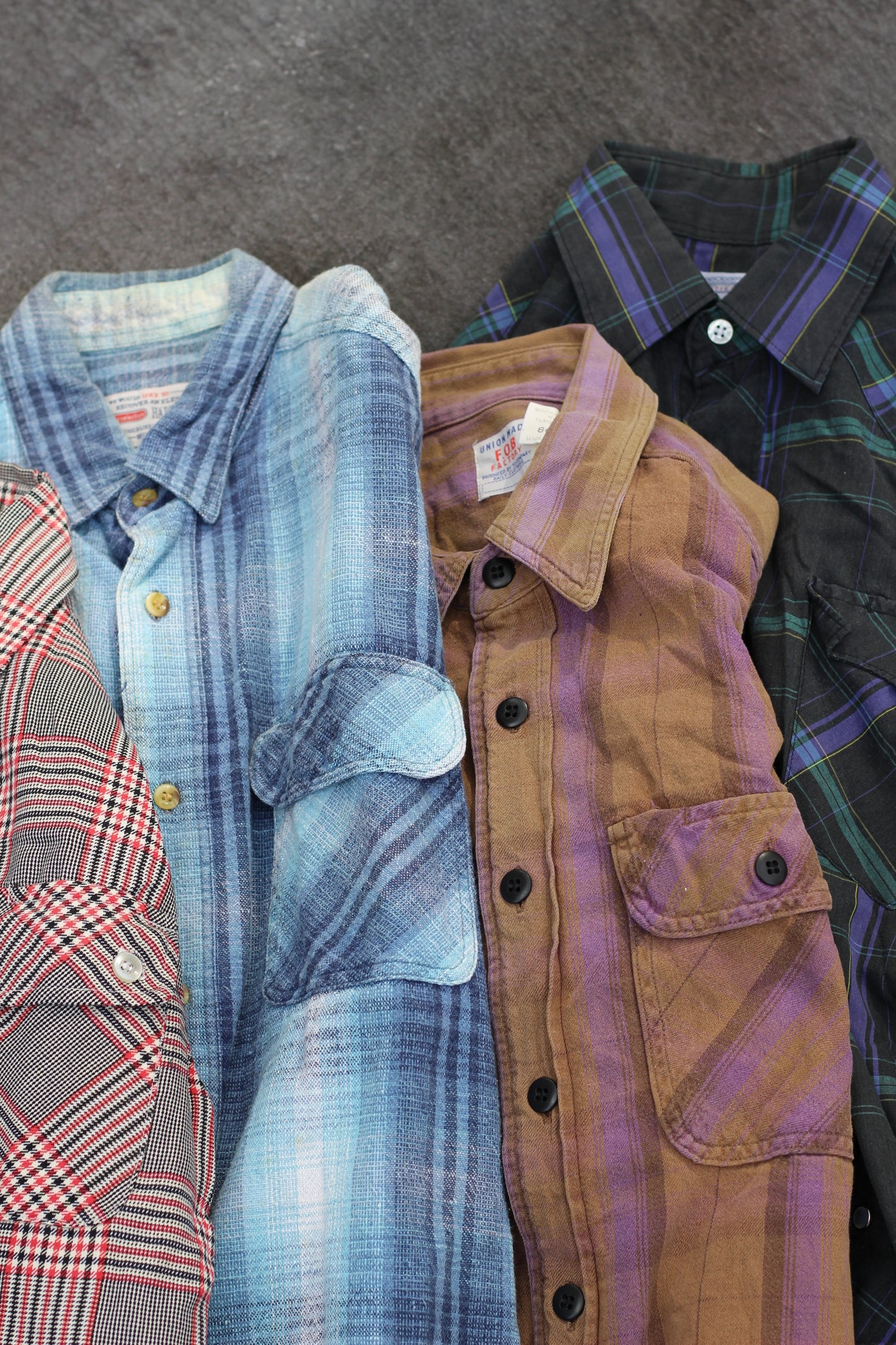 Men's check work shirt x10点