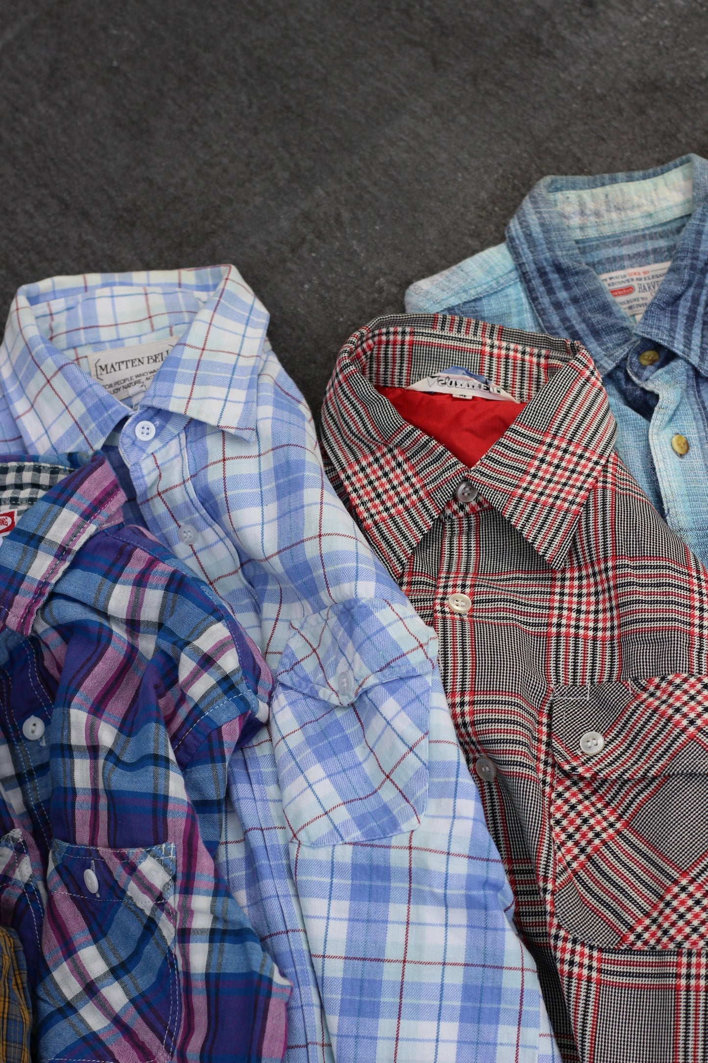 Men's check work shirt x10点