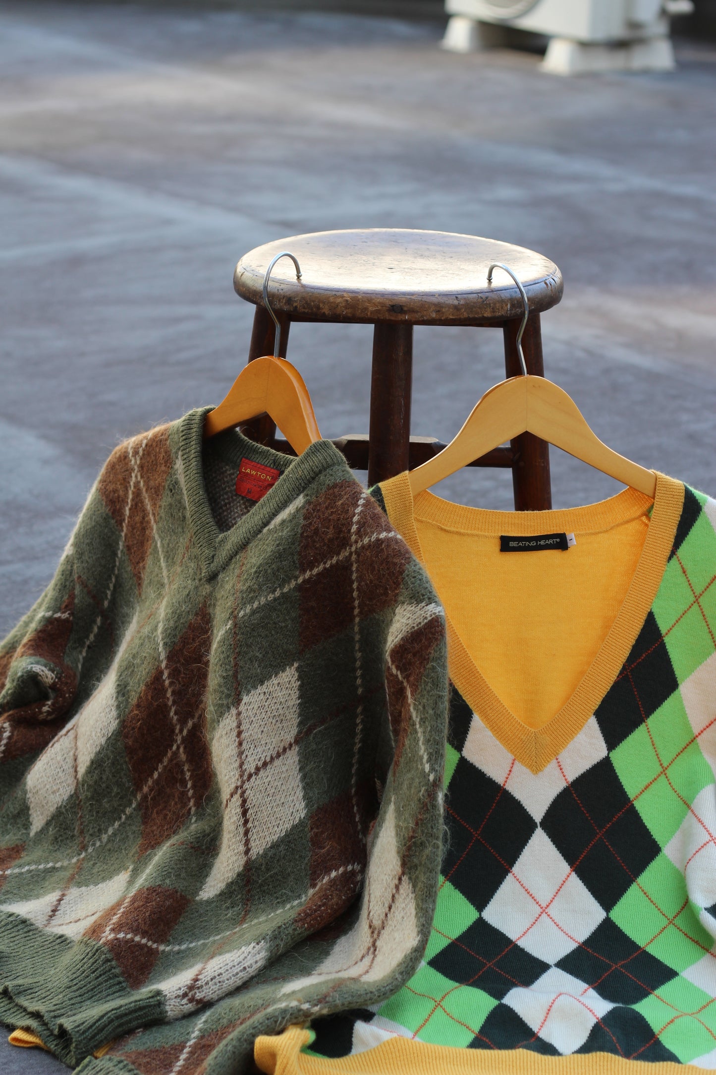 Men's Argyle Design Knitx2点