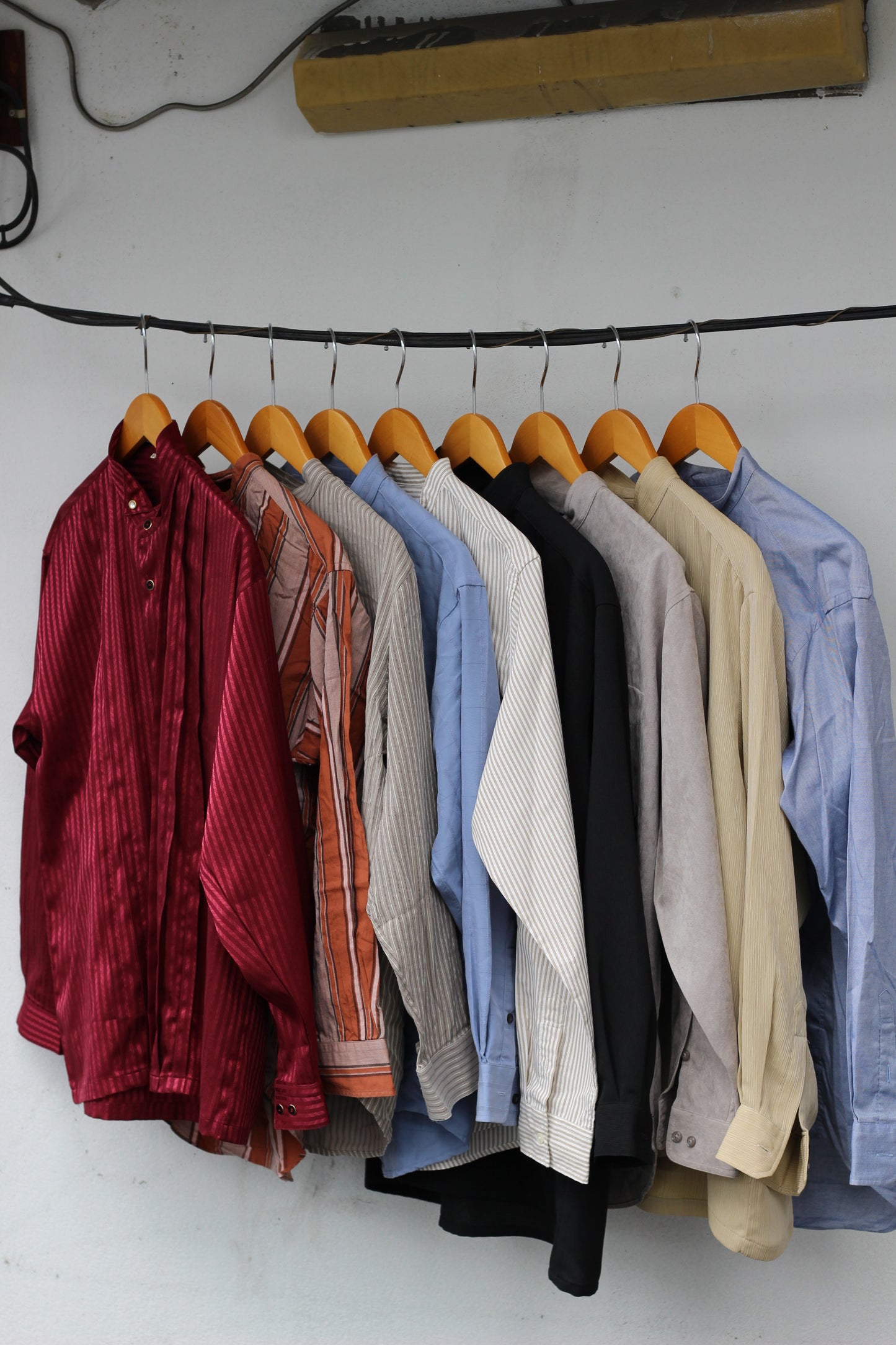 Men's stand collar shirt x9点