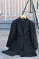 Women's Black Cashmere100% Short Chester Coat x2点