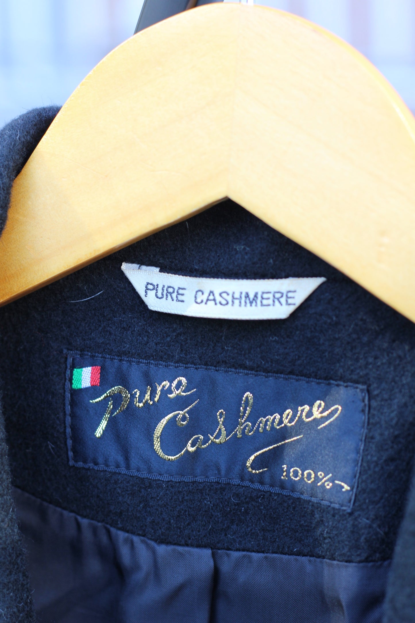 Women's Black Cashmere100% Short Chester Coat x2点