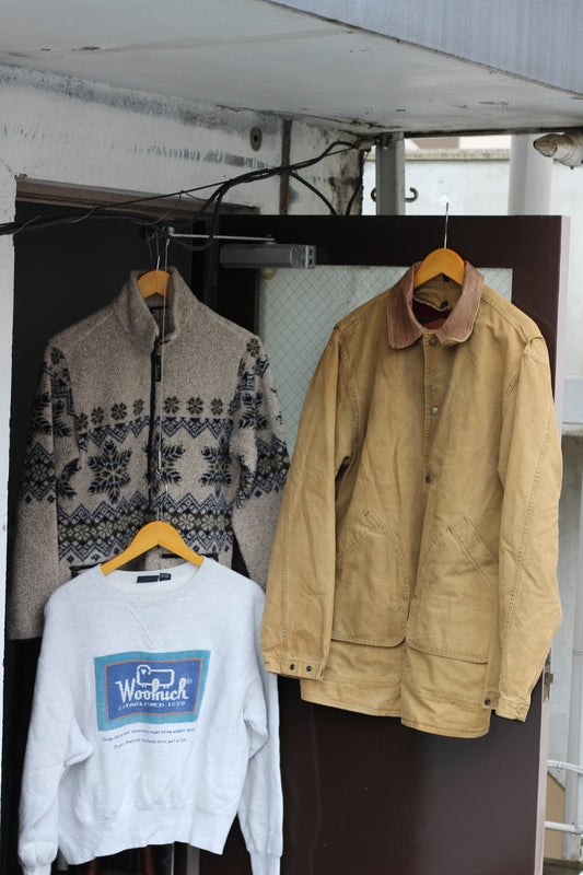 Vintage Woolrich Hunting Jacket & Fleece x3点
