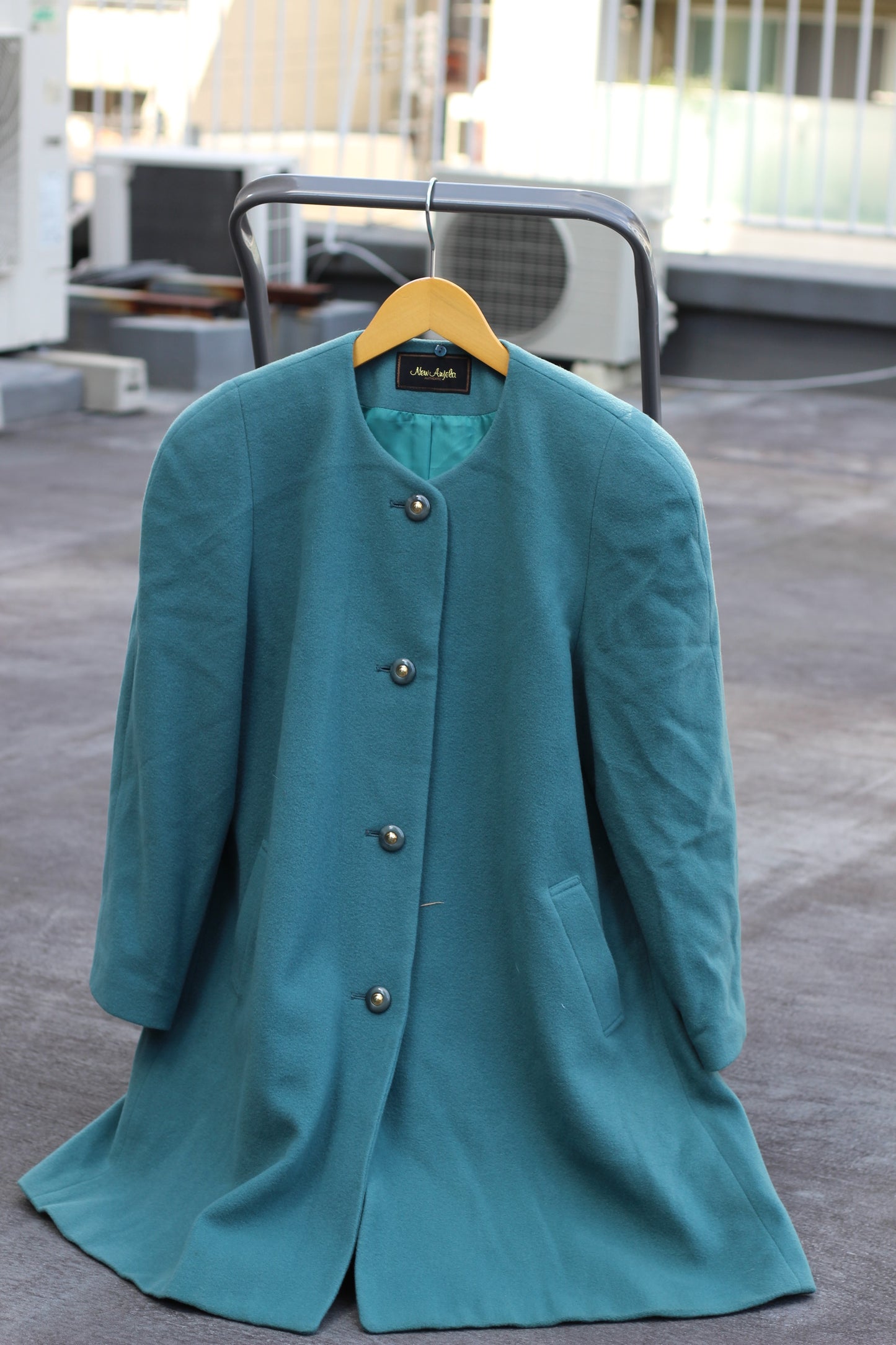 Women's Green Cashmere100% Coat x5点