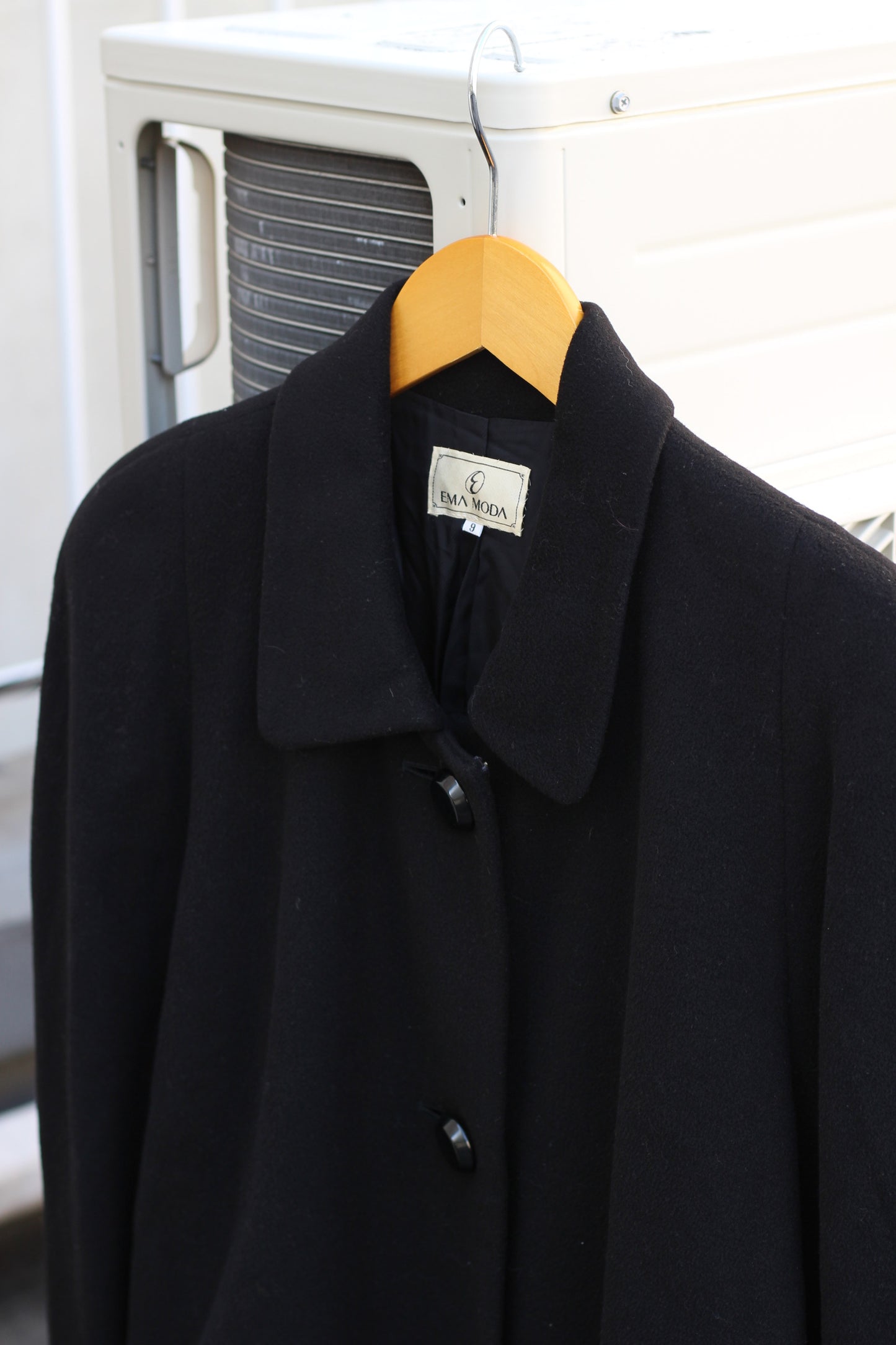 Women's Black Cashmere100% Long Coat x5点